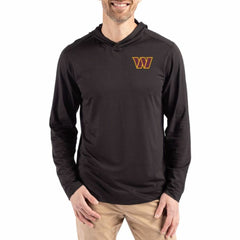 Washington Commanders  Cutter & Buck Coastline Epic Comfort Eco Recycled Long Sleeve Hoodie T-Shirt