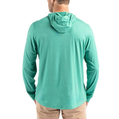 Philadelphia Eagles  Cutter & Buck Coastline Epic Comfort Eco Recycled Long Sleeve Hoodie T-Shirt