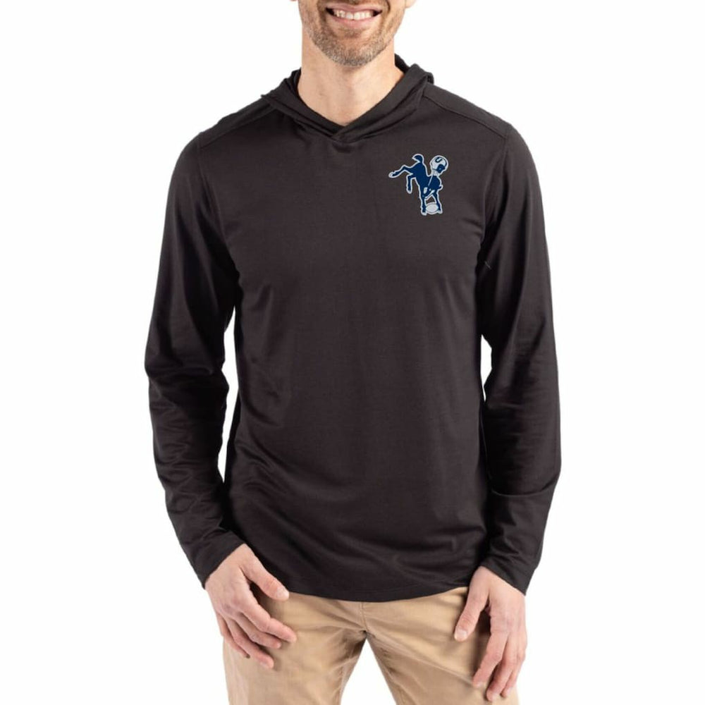 Indianapolis Colts  Cutter & Buck Coastline Epic Comfort Eco Recycled Long Sleeve Hoodie T-Shirt