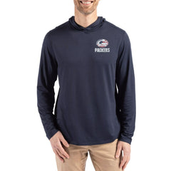 Green Bay Packers  Cutter & Buck Americana Coastline Epic Comfort Eco Recycled Long Sleeve Hoodie T-Shirt