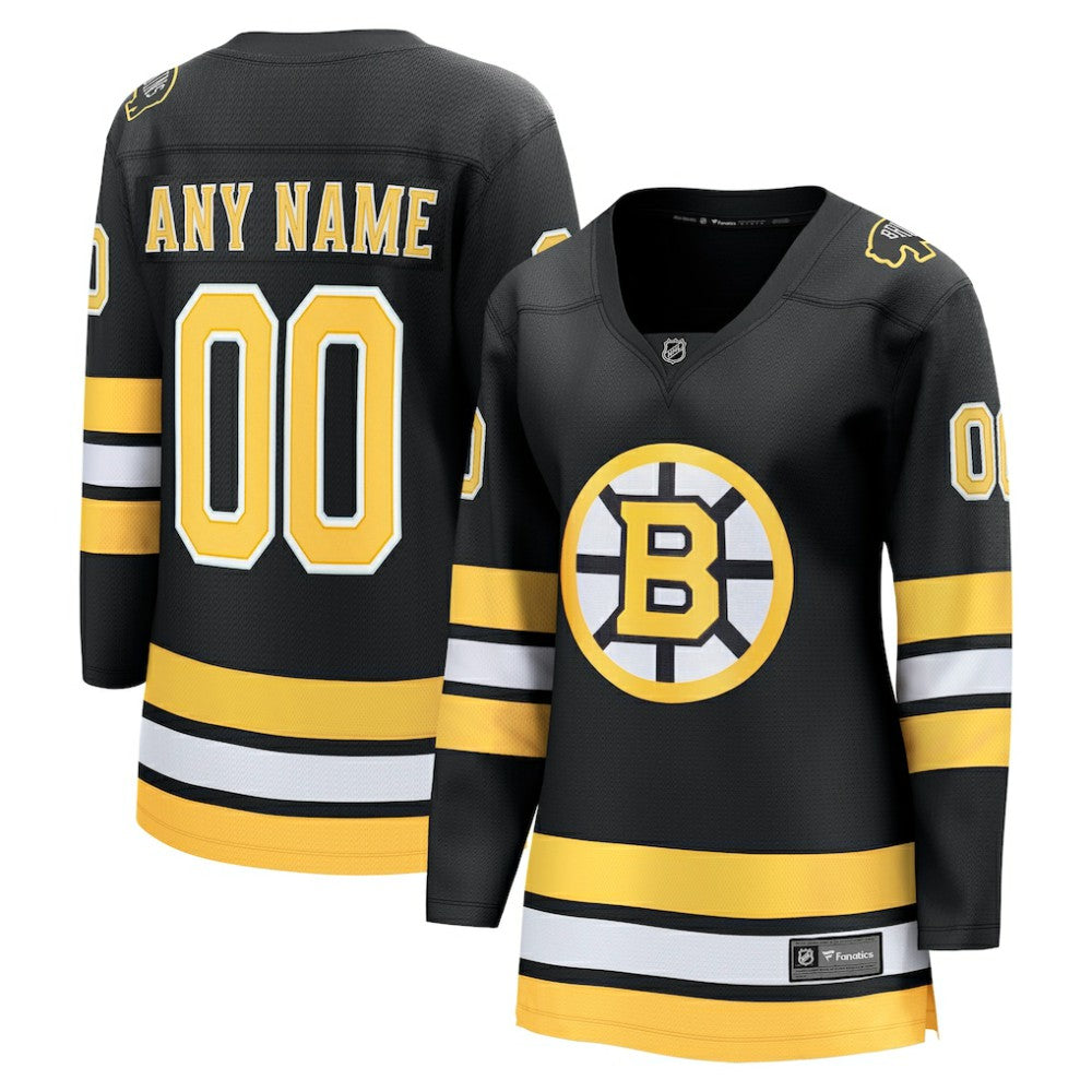 Boston Bruins Fanatics Women's Home Breakaway Custom Jersey On Sale