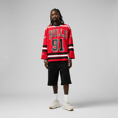 Dennis Rodman Chicago Bulls Unisex Maxxed Out Fashion Hockey Jersey sale Online