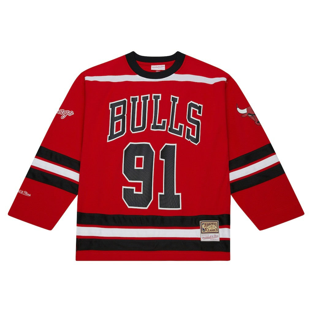 Dennis Rodman Chicago Bulls Unisex Maxxed Out Fashion Hockey Jersey sale Online