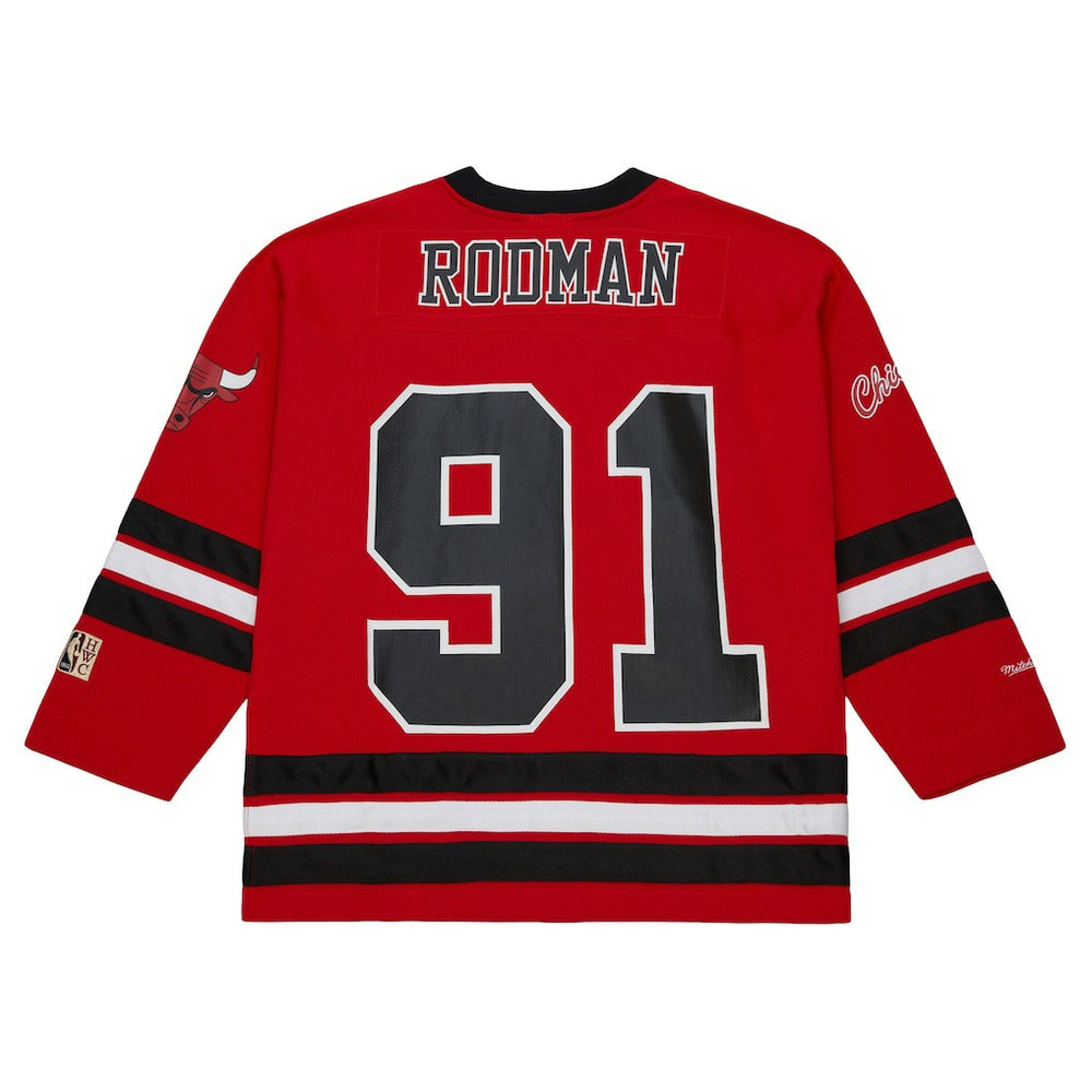 Dennis Rodman Chicago Bulls Unisex Maxxed Out Fashion Hockey Jersey sale Online