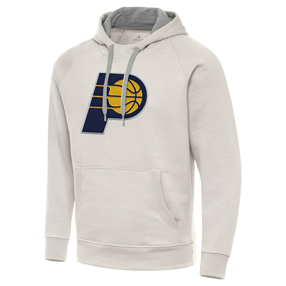 Indiana Pacers Antigua Big Logo Victory Pullover Hoodie New