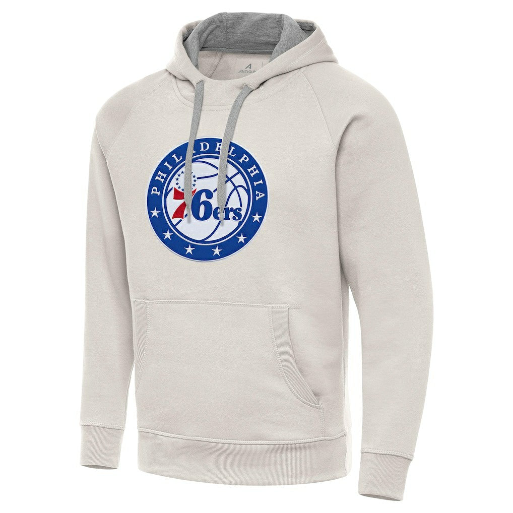 Philadelphia 76ers Antigua Big Logo Victory Pullover Hoodie On Sale