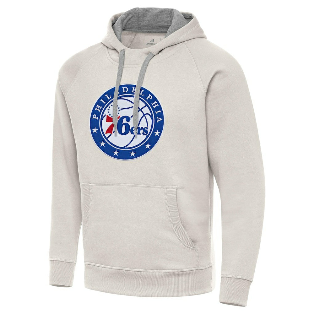 Philadelphia 76ers Antigua Big Logo Victory Pullover Hoodie On Sale