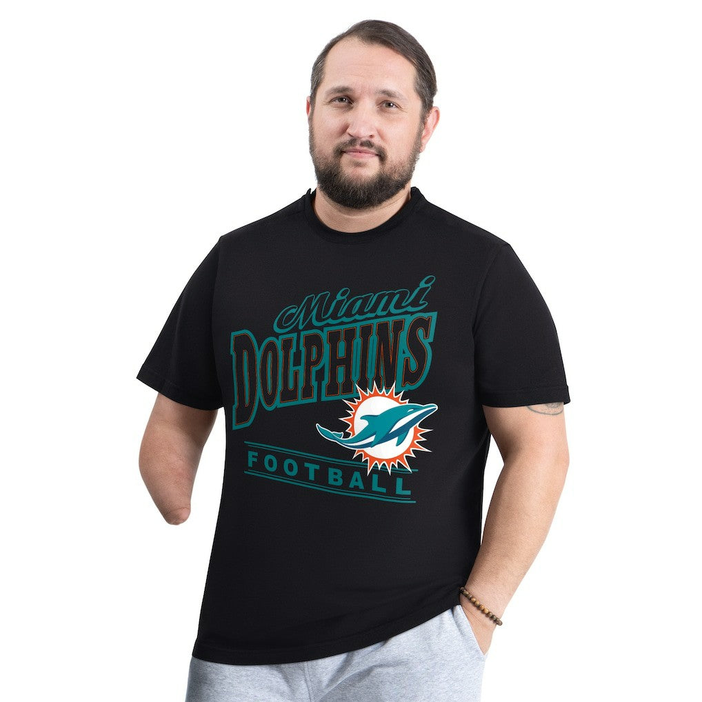 Miami Dolphins  G-III Sports by Carl Banks Adaptive Headliner Graphic T-Shirt