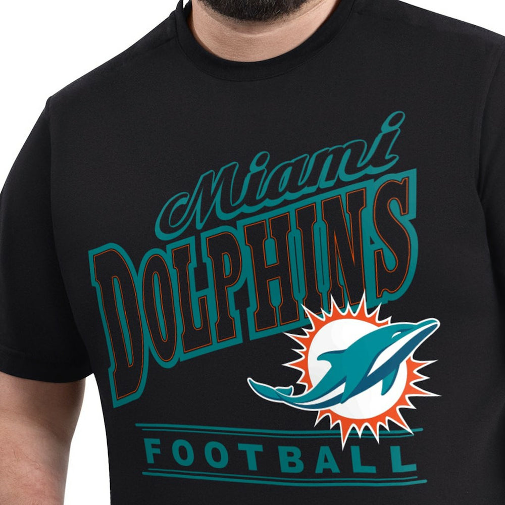 Miami Dolphins  G-III Sports by Carl Banks Adaptive Headliner Graphic T-Shirt