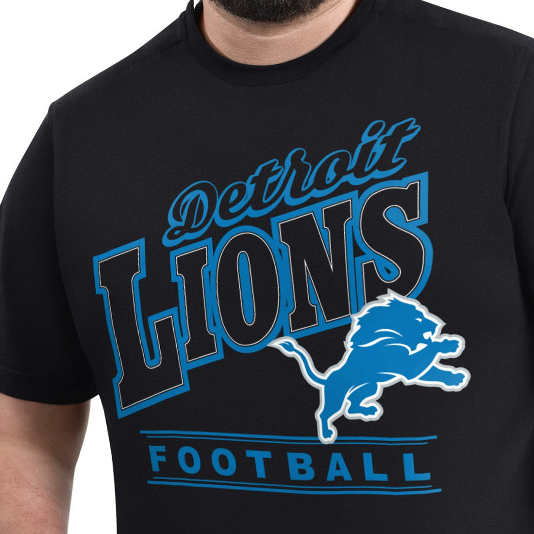 Detroit Lions  G-III Sports by Carl Banks Adaptive Headliner Graphic T-Shirt