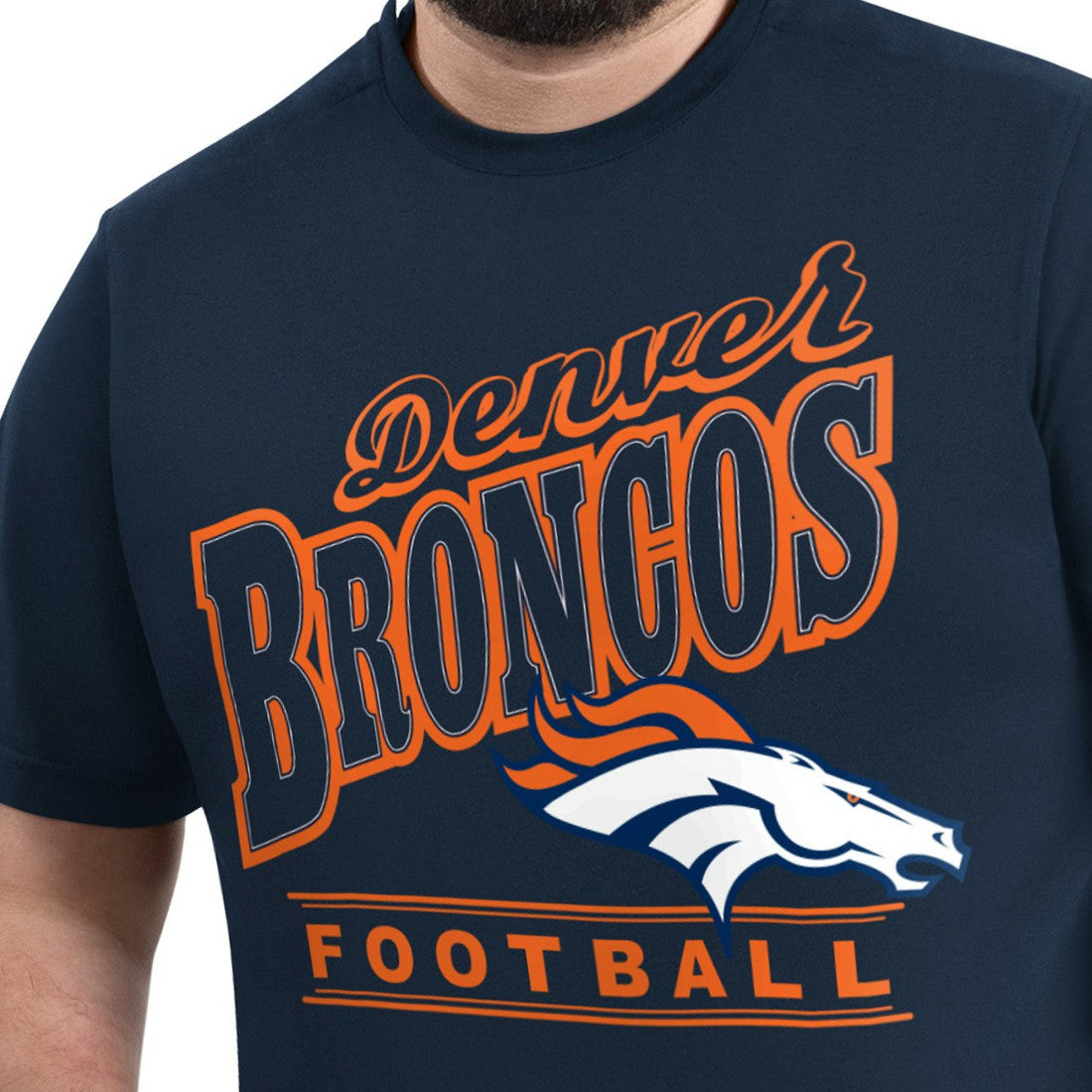 Denver Broncos  G-III Sports by Carl Banks Adaptive Headliner Graphic T-Shirt