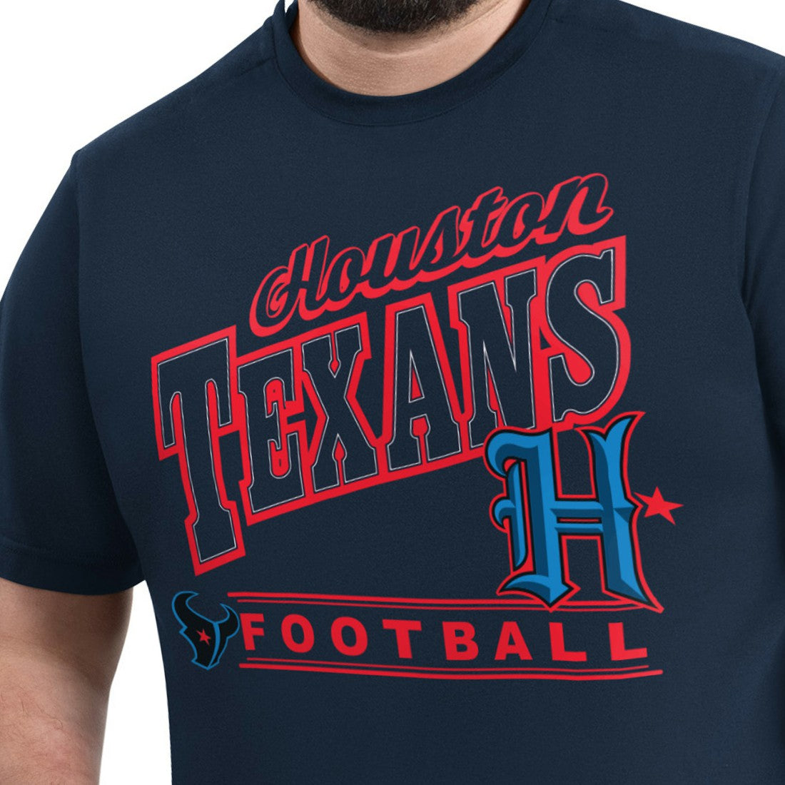 Houston Texans  G-III Sports by Carl Banks Adaptive Headliner Graphic T-Shirt