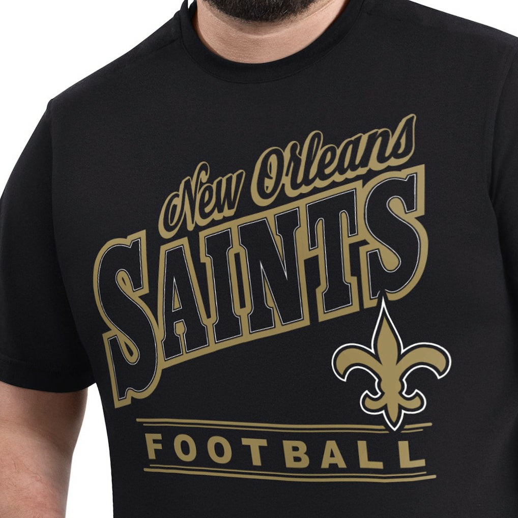 New Orleans Saints  G-III Sports by Carl Banks Adaptive Headliner Graphic T-Shirt