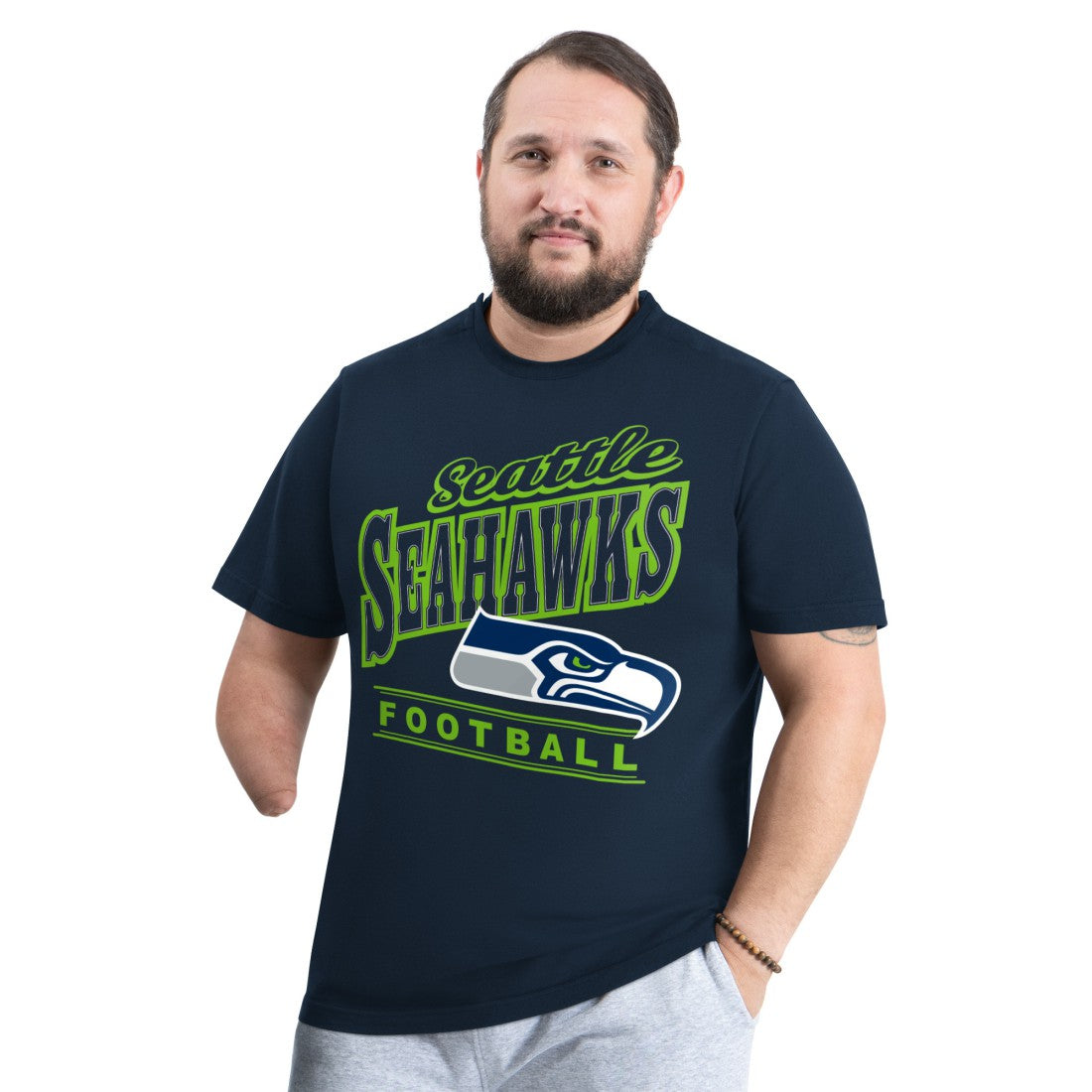 Seattle Seahawks  G-III Sports by Carl Banks Adaptive Headliner Graphic T-Shirt