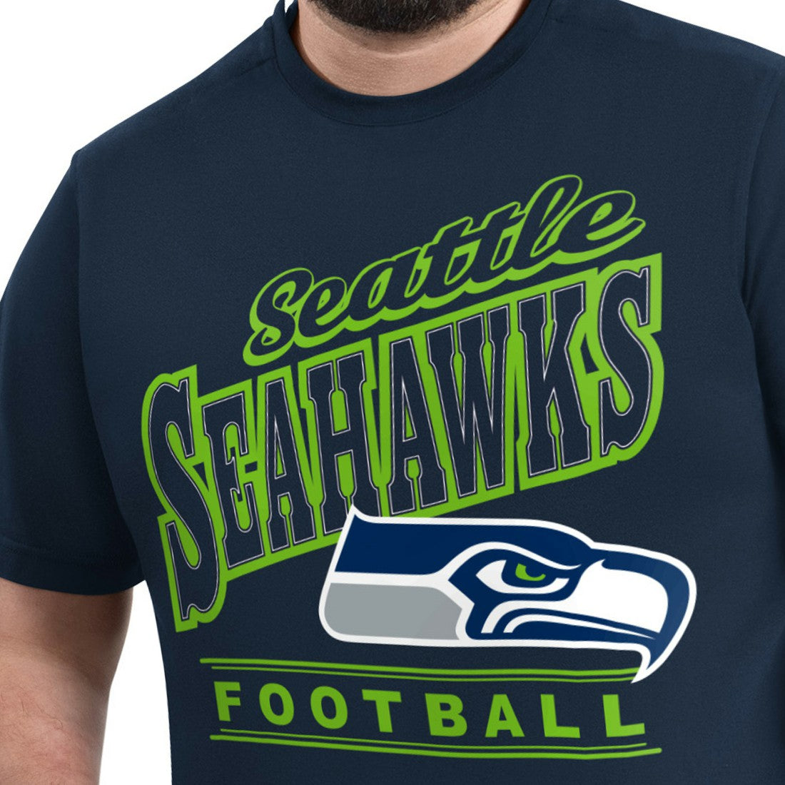 Seattle Seahawks  G-III Sports by Carl Banks Adaptive Headliner Graphic T-Shirt