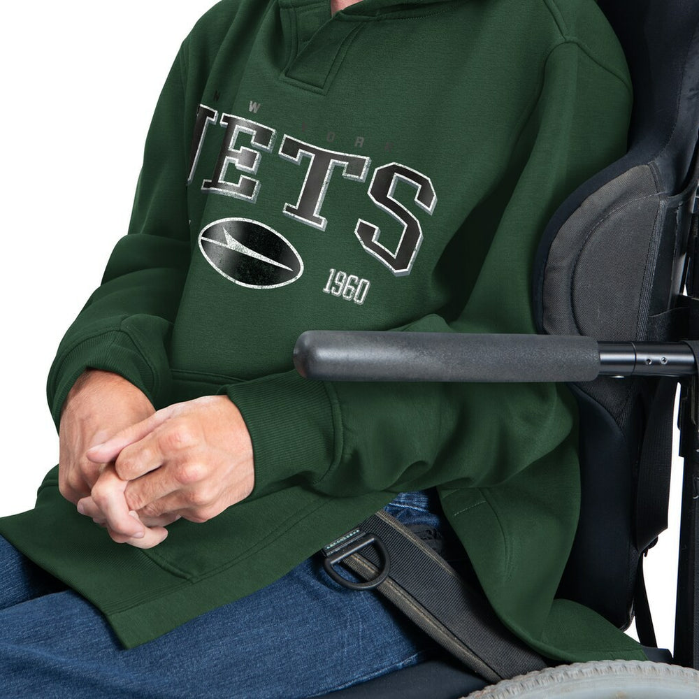 New York Jets  G-III Sports by Carl Banks Adaptive Team Spirit Graphic Fleece Pullover Hoodie