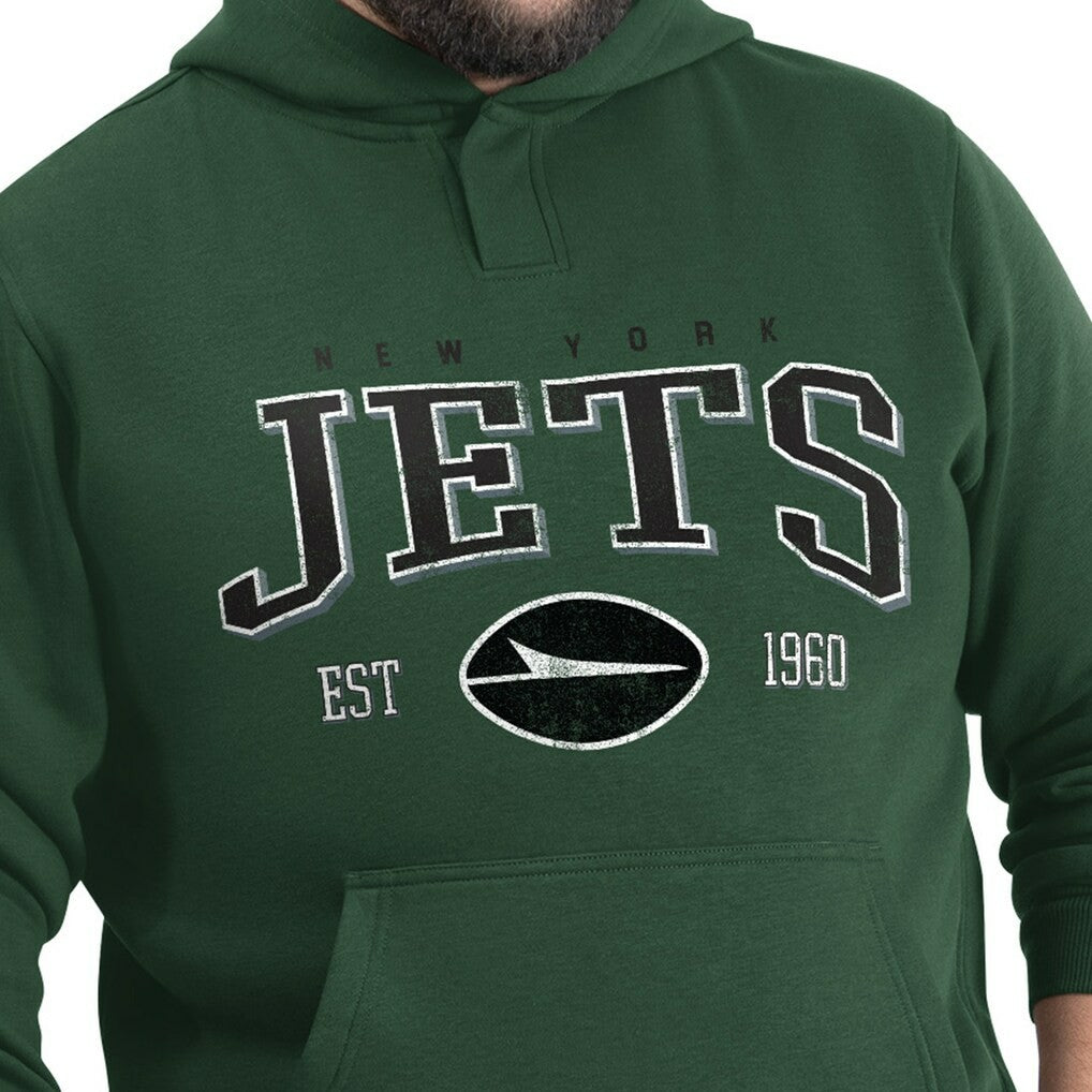 New York Jets  G-III Sports by Carl Banks Adaptive Team Spirit Graphic Fleece Pullover Hoodie