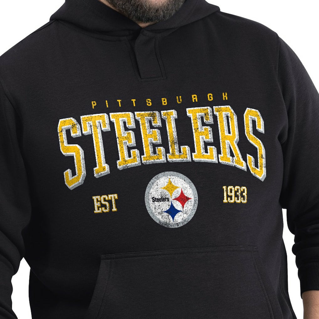 Pittsburgh Steelers  G-III Sports by Carl Banks Adaptive Team Spirit Graphic Fleece Pullover Hoodie