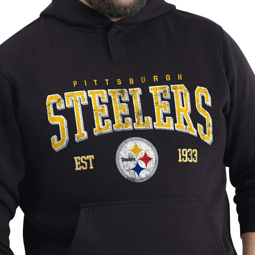 Pittsburgh Steelers  G-III Sports by Carl Banks Adaptive Team Spirit Graphic Fleece Pullover Hoodie