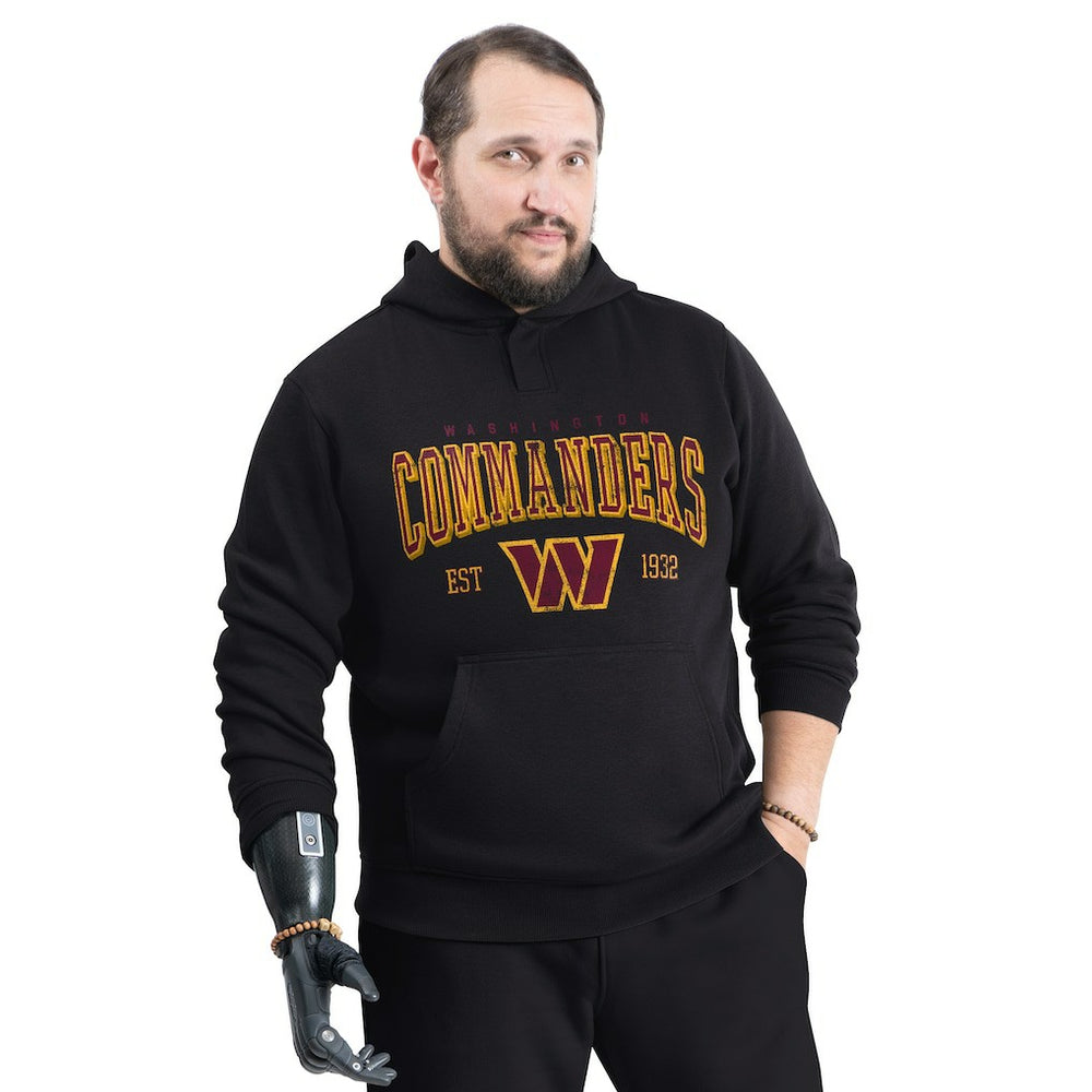 Washington Commanders  G-III Sports by Carl Banks Adaptive Team Spirit Graphic Fleece Pullover Hoodie