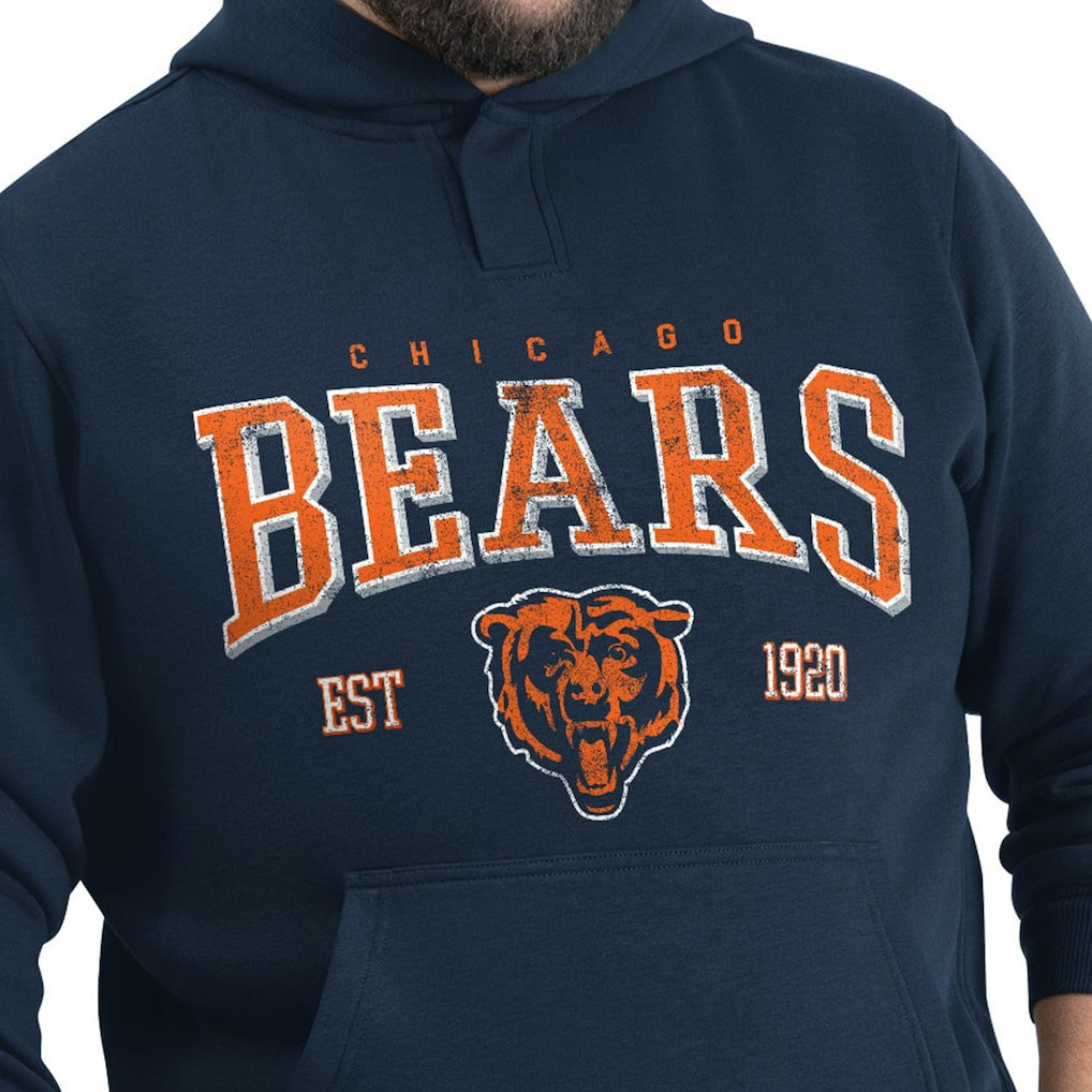 Chicago Bears  G-III Sports by Carl Banks Adaptive Team Spirit Graphic Fleece Pullover Hoodie