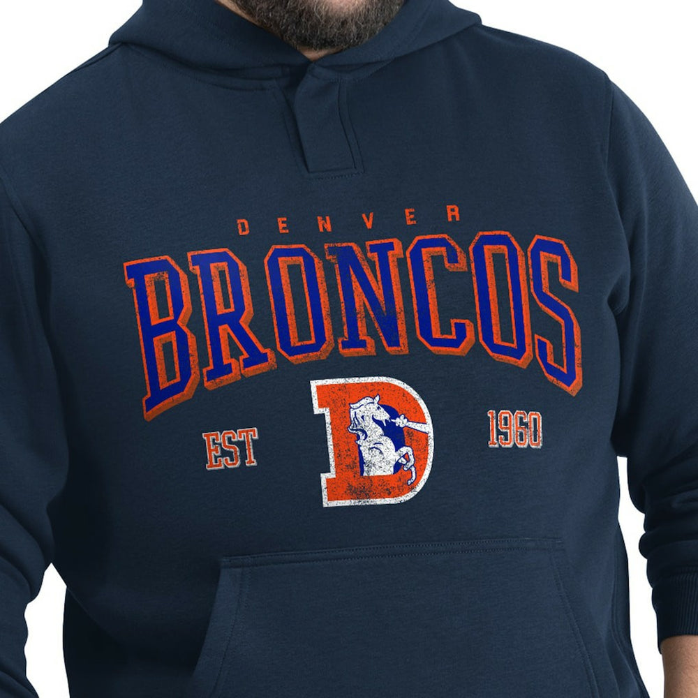 Denver Broncos  G-III Sports by Carl Banks Adaptive Team Spirit Graphic Fleece Pullover Hoodie