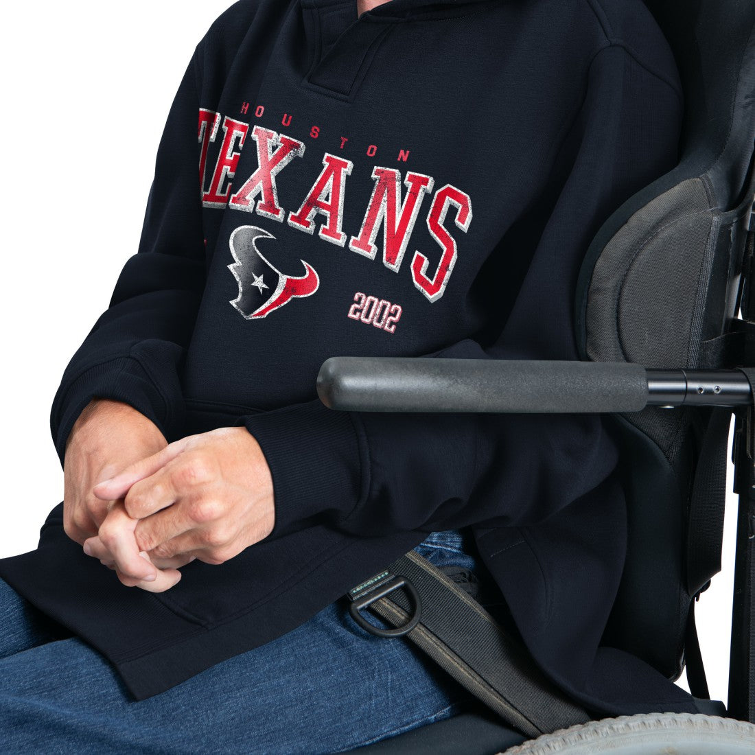 Houston Texans  G-III Sports by Carl Banks Adaptive Team Spirit Graphic Fleece Pullover Hoodie