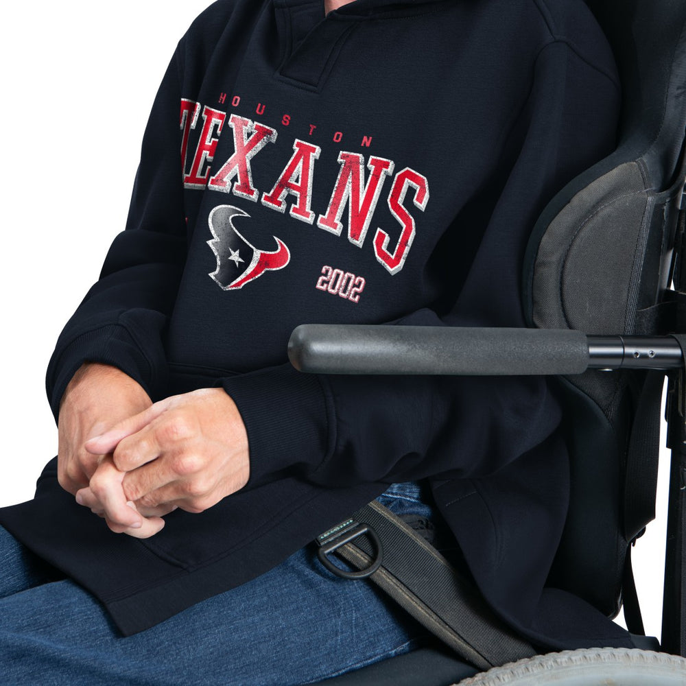 Houston Texans  G-III Sports by Carl Banks Adaptive Team Spirit Graphic Fleece Pullover Hoodie
