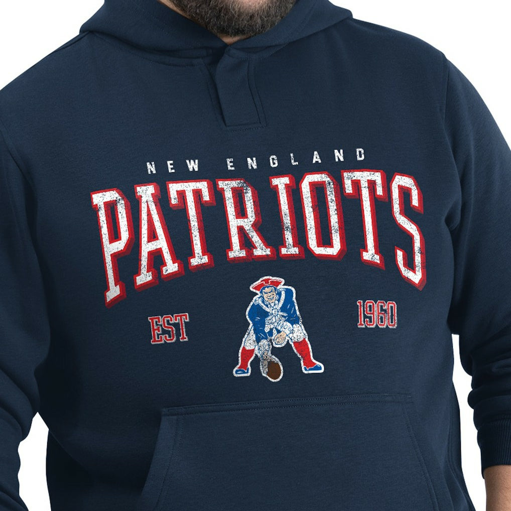 New England Patriots  G-III Sports by Carl Banks Adaptive Team Spirit Graphic Fleece Pullover Hoodie
