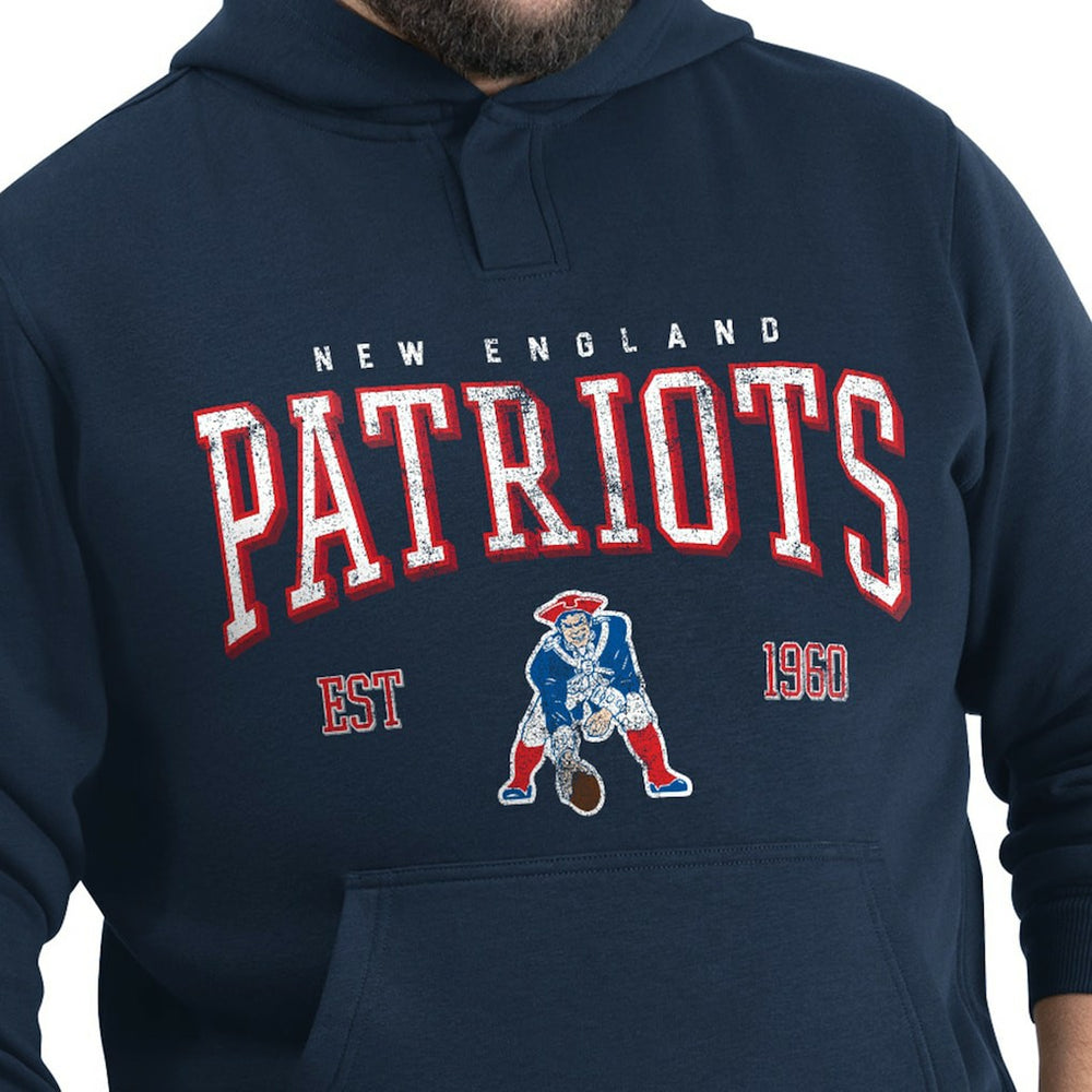 New England Patriots  G-III Sports by Carl Banks Adaptive Team Spirit Graphic Fleece Pullover Hoodie