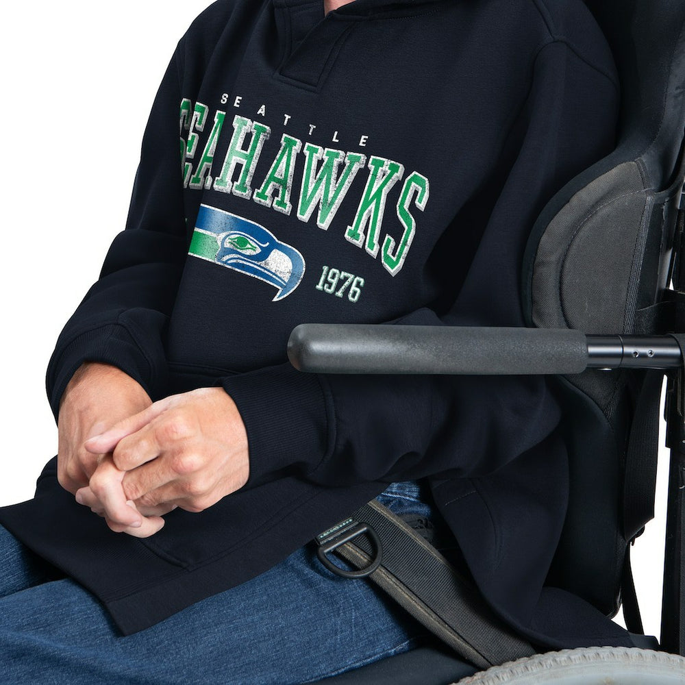 Seattle Seahawks  G-III Sports by Carl Banks Adaptive Team Spirit Graphic Fleece Pullover Hoodie