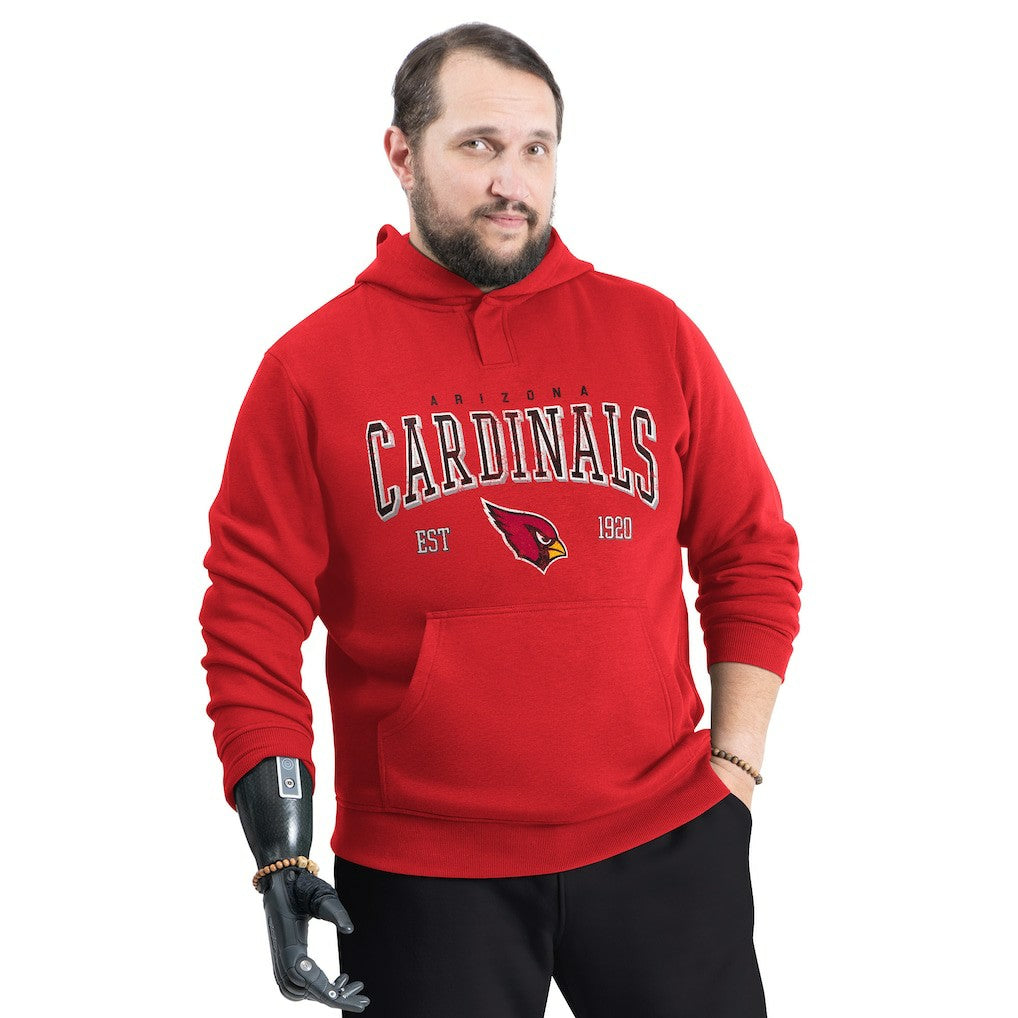 Arizona Cardinals  G-III Sports by Carl Banks Adaptive Team Spirit Graphic Fleece Pullover Hoodie