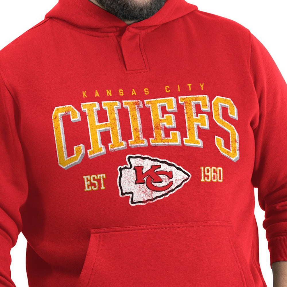Kansas City Chiefs  G-III Sports by Carl Banks Adaptive Team Spirit Graphic Fleece Pullover Hoodie