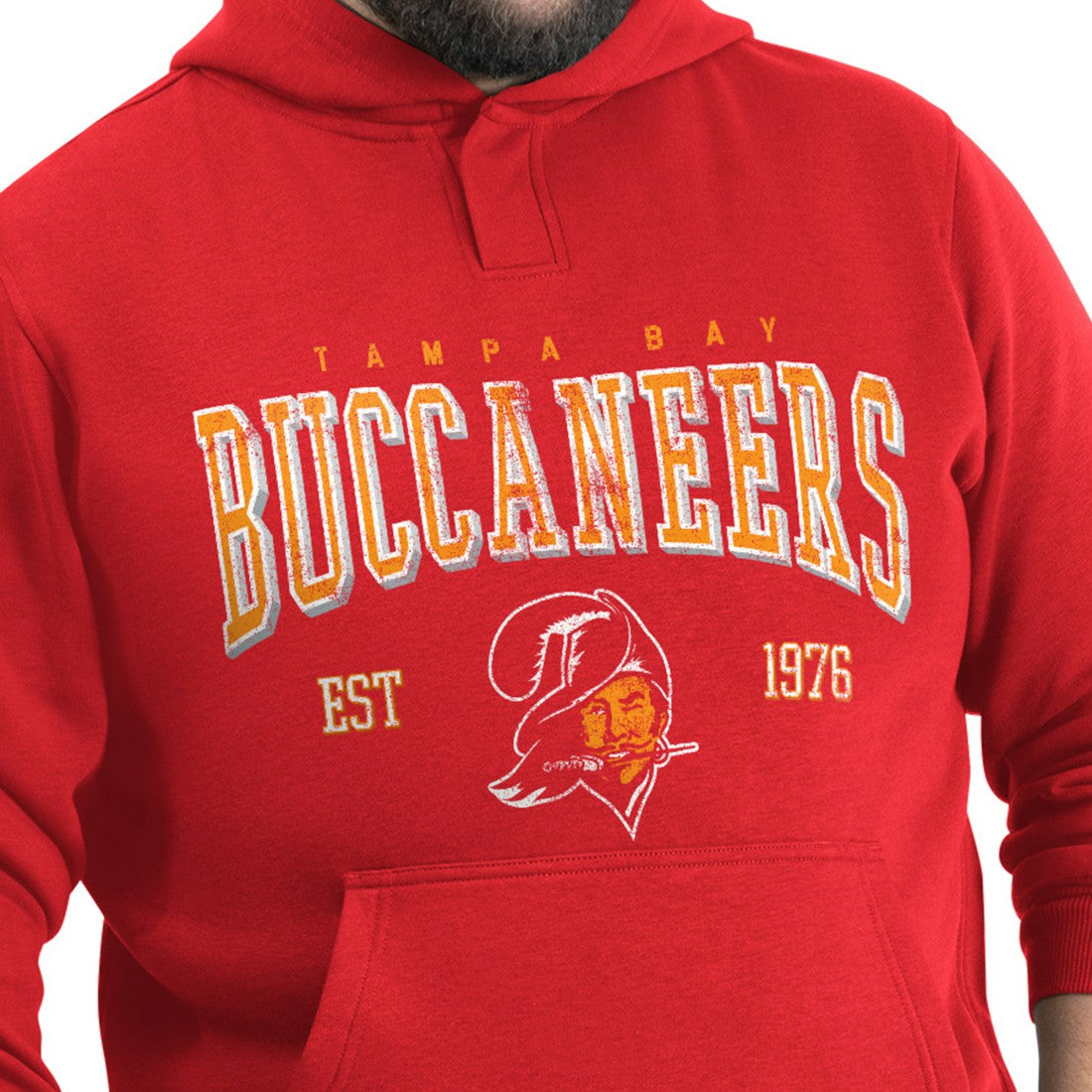Tampa Bay Buccaneers  G-III Sports by Carl Banks Adaptive Team Spirit Graphic Fleece Pullover Hoodie