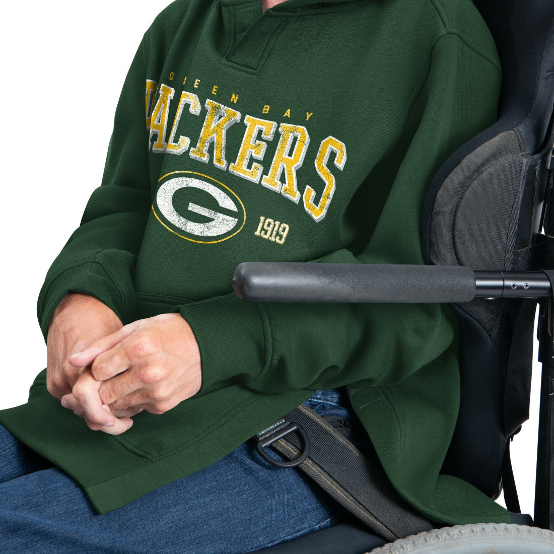 Green Bay Packers  G-III Sports by Carl Banks Adaptive Team Spirit Graphic Fleece Pullover Hoodie