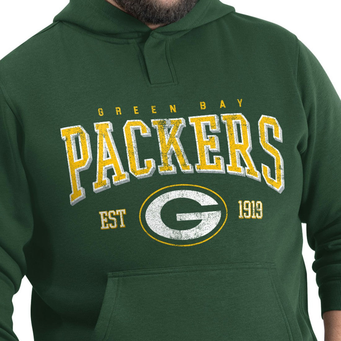 Green Bay Packers  G-III Sports by Carl Banks Adaptive Team Spirit Graphic Fleece Pullover Hoodie