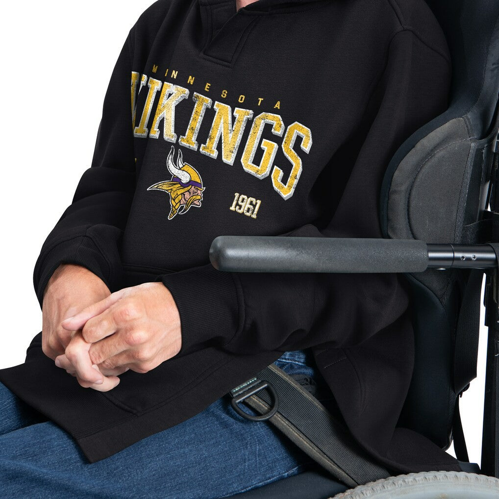Minnesota Vikings  G-III Sports by Carl Banks Adaptive Team Spirit Graphic Fleece Pullover Hoodie
