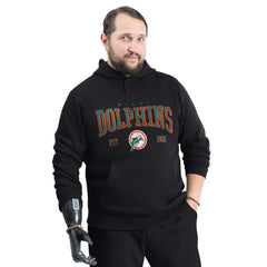 Miami Dolphins  G-III Sports by Carl Banks Adaptive Team Spirit Graphic Fleece Pullover Hoodie