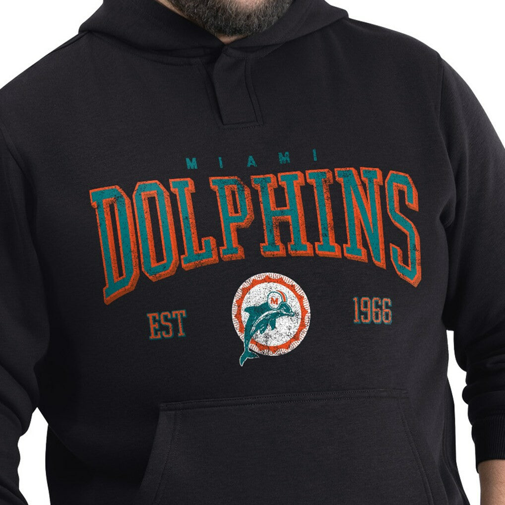 Miami Dolphins  G-III Sports by Carl Banks Adaptive Team Spirit Graphic Fleece Pullover Hoodie