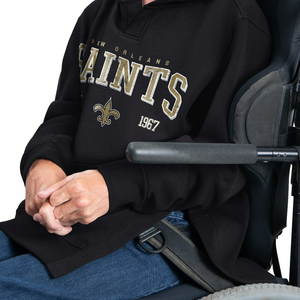 New Orleans Saints  G-III Sports by Carl Banks Adaptive Team Spirit Graphic Fleece Pullover Hoodie