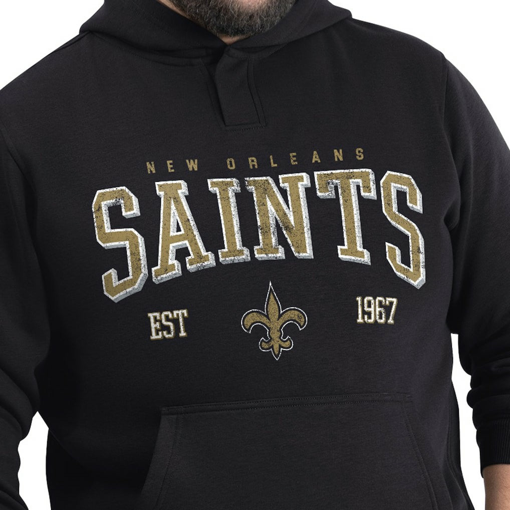 New Orleans Saints  G-III Sports by Carl Banks Adaptive Team Spirit Graphic Fleece Pullover Hoodie