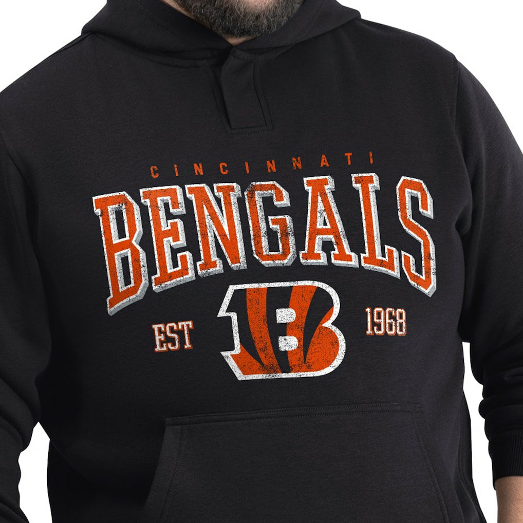 Cincinnati Bengals  G-III Sports by Carl Banks Adaptive Team Spirit Graphic Fleece Pullover Hoodie