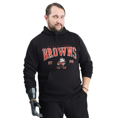 Cleveland Browns  G-III Sports by Carl Banks Adaptive Team Spirit Graphic Fleece Pullover Hoodie