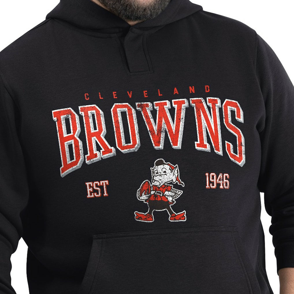 Cleveland Browns  G-III Sports by Carl Banks Adaptive Team Spirit Graphic Fleece Pullover Hoodie