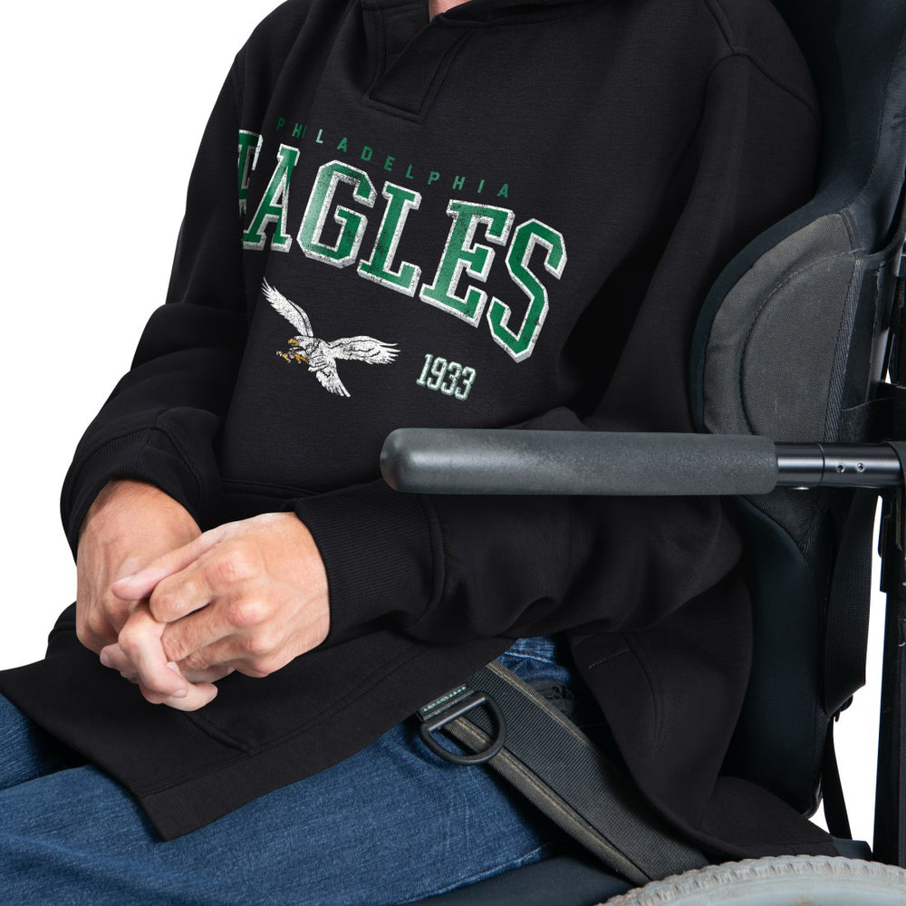Philadelphia Eagles  G-III Sports by Carl Banks Adaptive Team Spirit Graphic Fleece Pullover Hoodie