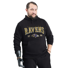 Baltimore Ravens  G-III Sports by Carl Banks Adaptive Team Spirit Graphic Fleece Pullover Hoodie