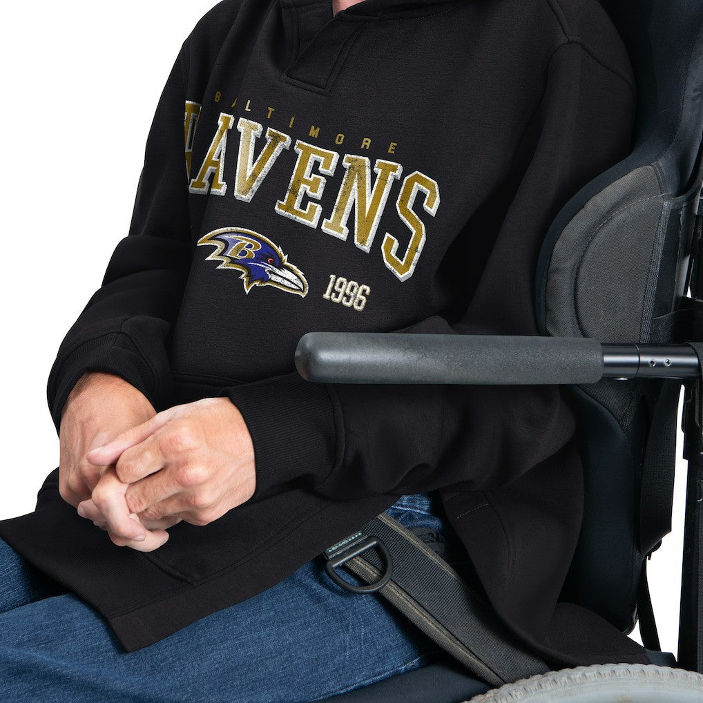 Baltimore Ravens  G-III Sports by Carl Banks Adaptive Team Spirit Graphic Fleece Pullover Hoodie