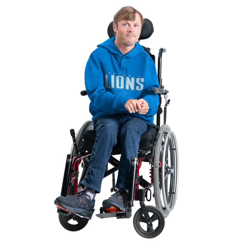 Detroit Lions  G-III Sports by Carl Banks Adaptive Mesh Effect Team Graphic Fleece Pullover Hoodie