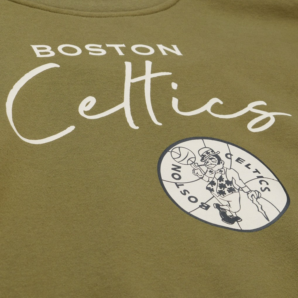 Boston Celtics Women's Lightweight Script Sweatshirt New