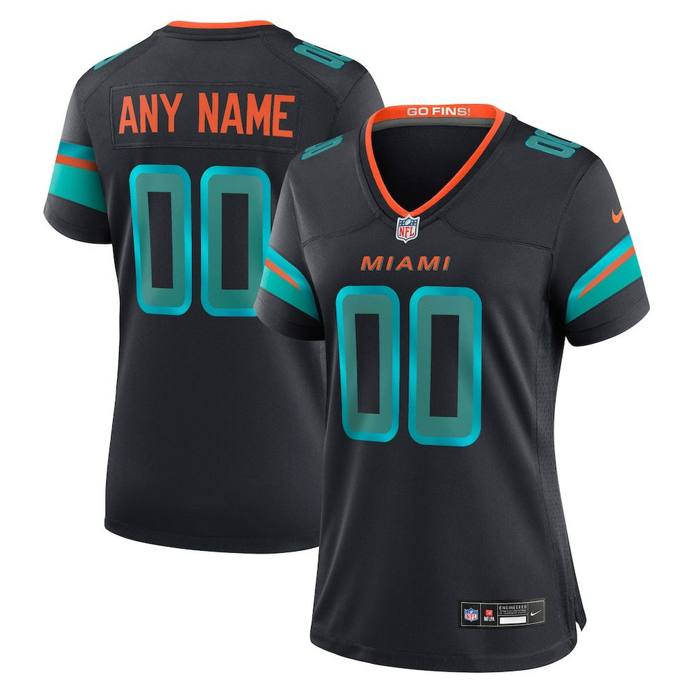 Miami Dolphins Nike Women's 2025 Rivalries Collection Custom Game Jersey